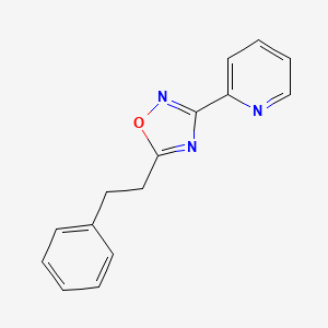 molecular formula C15H13N3O B5816036 2-[5-(2-phenylethyl)-1,2,4-oxadiazol-3-yl]pyridine 