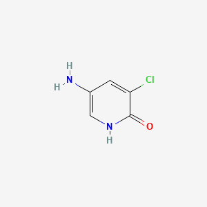 molecular formula C5H5ClN2O B581604 5-氨基-3-氯吡啶-2-醇 CAS No. 1314916-27-2