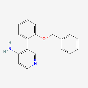 molecular formula C18H16N2O B581606 3-(2-(Benzyloxy)phenyl)pyridin-4-amine CAS No. 1258620-59-5