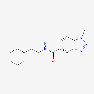 N-[2-(1-cyclohexen-1-yl)ethyl]-1-methyl-1H-1,2,3-benzotriazole-5-carboxamide