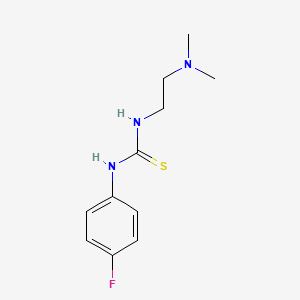molecular formula C11H16FN3S B5816064 N-[2-(dimethylamino)ethyl]-N'-(4-fluorophenyl)thiourea 