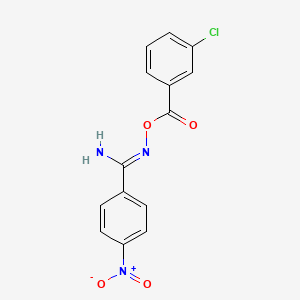 N'-[(3-chlorobenzoyl)oxy]-4-nitrobenzenecarboximidamide