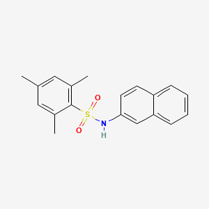 molecular formula C19H19NO2S B5816079 2,4,6-trimethyl-N-2-naphthylbenzenesulfonamide 