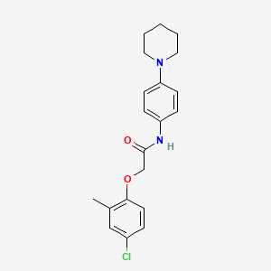 2-(4-chloro-2-methylphenoxy)-N-[4-(1-piperidinyl)phenyl]acetamide