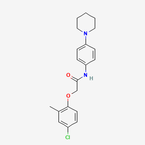 molecular formula C20H23ClN2O2 B5816085 2-(4-chloro-2-methylphenoxy)-N-[4-(1-piperidinyl)phenyl]acetamide 