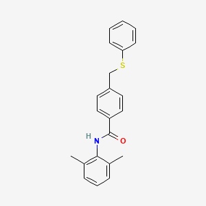 N-(2,6-dimethylphenyl)-4-[(phenylthio)methyl]benzamide