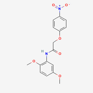 molecular formula C16H16N2O6 B5816132 N-(2,5-dimethoxyphenyl)-2-(4-nitrophenoxy)acetamide 