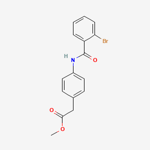 molecular formula C16H14BrNO3 B5816154 methyl {4-[(2-bromobenzoyl)amino]phenyl}acetate 