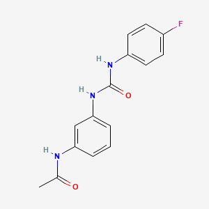 N-[3-({[(4-fluorophenyl)amino]carbonyl}amino)phenyl]acetamide