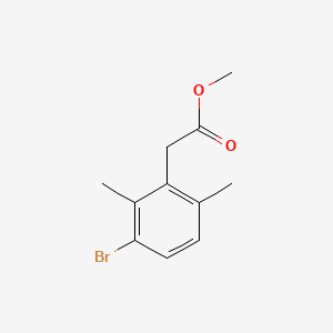 molecular formula C11H13BrO2 B581617 Methyl 3-bromo-2,6-dimethylphenylacetate CAS No. 1230845-96-1