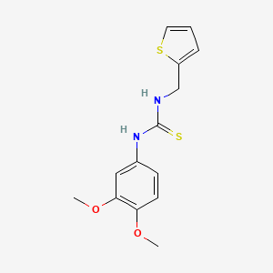 N-(3,4-dimethoxyphenyl)-N'-(2-thienylmethyl)thiourea