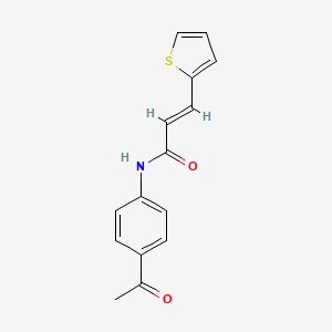 N-(4-acetylphenyl)-3-(2-thienyl)acrylamide