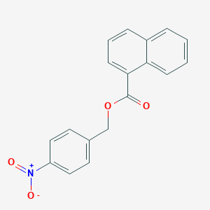 molecular formula C18H13NO4 B5816187 4-nitrobenzyl 1-naphthoate 