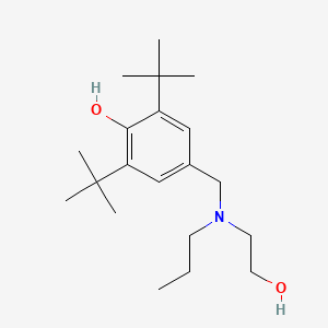 molecular formula C20H35NO2 B5816189 2,6-di-tert-butyl-4-{[(2-hydroxyethyl)(propyl)amino]methyl}phenol 