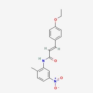 molecular formula C18H18N2O4 B5816205 3-(4-ethoxyphenyl)-N-(2-methyl-5-nitrophenyl)acrylamide 