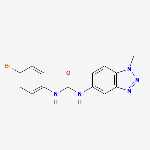 N-(4-bromophenyl)-N'-(1-methyl-1H-1,2,3-benzotriazol-5-yl)urea