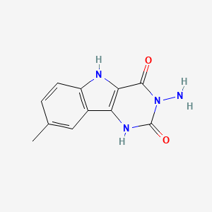 molecular formula C11H10N4O2 B5816232 3-amino-8-methyl-1H-pyrimido[5,4-b]indole-2,4(3H,5H)-dione 