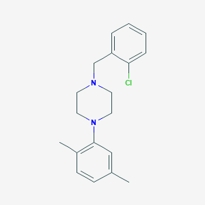 molecular formula C19H23ClN2 B5816240 1-(2-chlorobenzyl)-4-(2,5-dimethylphenyl)piperazine 