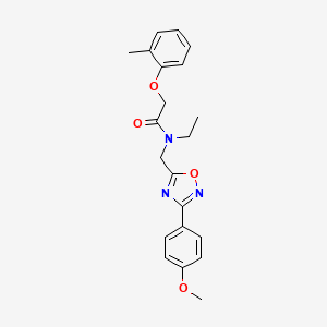 N-ethyl-N-{[3-(4-methoxyphenyl)-1,2,4-oxadiazol-5-yl]methyl}-2-(2-methylphenoxy)acetamide