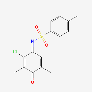 N-(2-chloro-3,5-dimethyl-4-oxo-2,5-cyclohexadien-1-ylidene)-4-methylbenzenesulfonamide