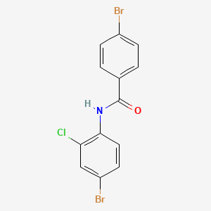 molecular formula C13H8Br2ClNO B5816271 4-bromo-N-(4-bromo-2-chlorophenyl)benzamide 