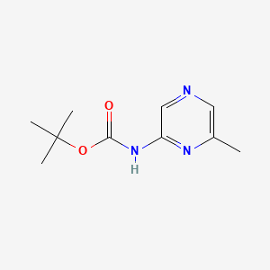 molecular formula C10H15N3O2 B581628 tert-Butyl (6-methylpyrazin-2-yl)carbamate CAS No. 1260762-92-2