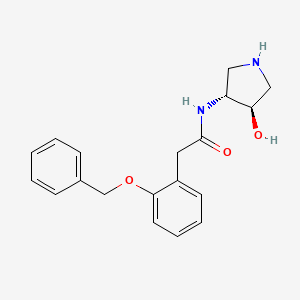 2-[2-(benzyloxy)phenyl]-N-[(3R*,4R*)-4-hydroxypyrrolidin-3-yl]acetamide