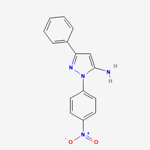 molecular formula C15H12N4O2 B5816332 1-(4-nitrophenyl)-3-phenyl-1H-pyrazol-5-amine CAS No. 77746-53-3