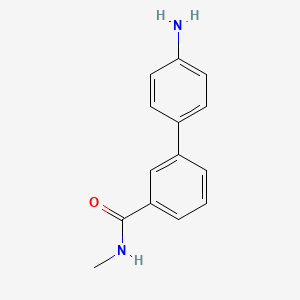 molecular formula C14H14N2O B581637 3-(4-氨基苯基)-N-甲基苯甲酰胺 CAS No. 1335041-46-7