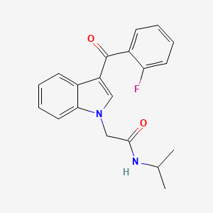 molecular formula C20H19FN2O2 B5816386 2-[3-(2-fluorobenzoyl)-1H-indol-1-yl]-N-isopropylacetamide 