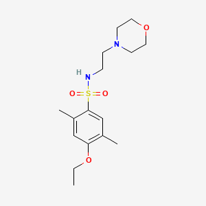 molecular formula C16H26N2O4S B5816394 4-ethoxy-2,5-dimethyl-N-[2-(4-morpholinyl)ethyl]benzenesulfonamide 