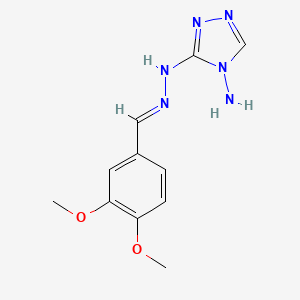 3,4-dimethoxybenzaldehyde (4-amino-4H-1,2,4-triazol-3-yl)hydrazone