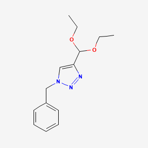 molecular formula C14H19N3O2 B581642 1-苄基-4-(二乙氧基甲基)-1,2,3-三唑 CAS No. 133735-81-6