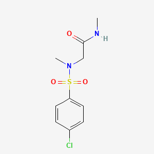 molecular formula C10H13ClN2O3S B5816446 N~2~-[(4-chlorophenyl)sulfonyl]-N~1~,N~2~-dimethylglycinamide 