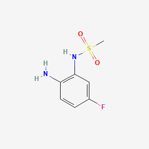 molecular formula C7H9FN2O2S B581645 N-(2-氨基-5-氟苯基)甲磺酰胺 CAS No. 1341599-69-6