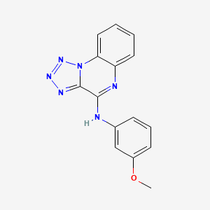 molecular formula C15H12N6O B5816450 N-(3-methoxyphenyl)tetrazolo[1,5-a]quinoxalin-4-amine 