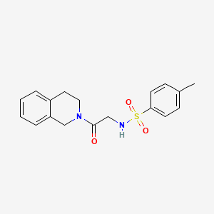 molecular formula C18H20N2O3S B5816516 N-[2-(3,4-Dihydro-1H-isoquinolin-2-yl)-2-oxo-ethyl]-4-methyl-benzenesulfonamide 