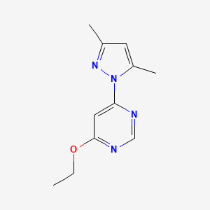 molecular formula C11H14N4O B5816528 4-(3,5-dimethyl-1H-pyrazol-1-yl)-6-ethoxypyrimidine 