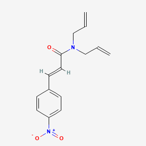 molecular formula C15H16N2O3 B5816537 N,N-diallyl-3-(4-nitrophenyl)acrylamide 