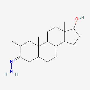 17-hydroxy-2-methylandrostan-3-one hydrazone