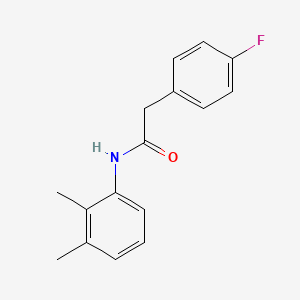 molecular formula C16H16FNO B5816553 N-(2,3-dimethylphenyl)-2-(4-fluorophenyl)acetamide 