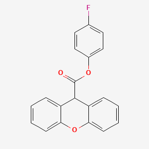 molecular formula C20H13FO3 B5816570 4-fluorophenyl 9H-xanthene-9-carboxylate 