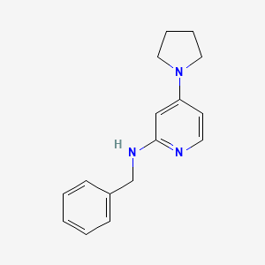 molecular formula C16H19N3 B581659 2-(N-苄基氨基)-4-吡咯烷基吡啶 CAS No. 1352318-24-1