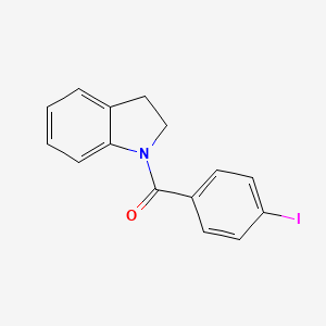 molecular formula C15H12INO B5816642 1-(4-iodobenzoyl)indoline 