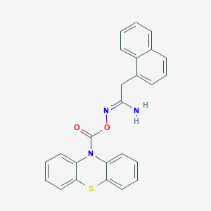 molecular formula C25H19N3O2S B5816648 2-(1-naphthyl)-N'-[(10H-phenothiazin-10-ylcarbonyl)oxy]ethanimidamide 