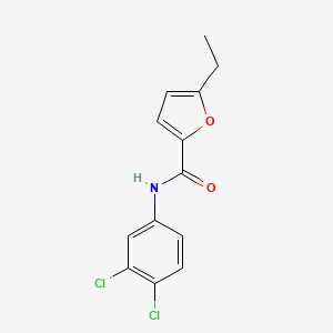 molecular formula C13H11Cl2NO2 B5816681 N-(3,4-dichlorophenyl)-5-ethyl-2-furamide 