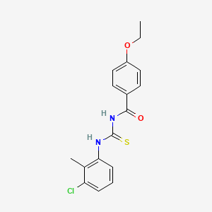 N-{[(3-chloro-2-methylphenyl)amino]carbonothioyl}-4-ethoxybenzamide