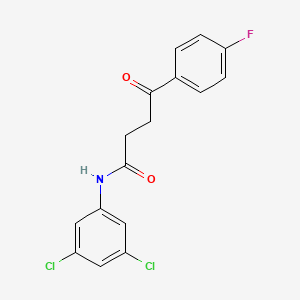 molecular formula C16H12Cl2FNO2 B5816711 N-(3,5-dichlorophenyl)-4-(4-fluorophenyl)-4-oxobutanamide 