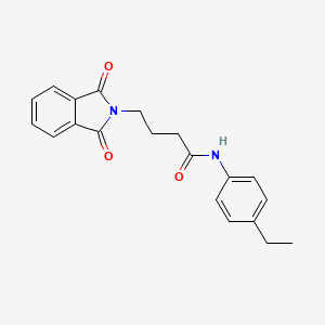 molecular formula C20H20N2O3 B5816724 4-(1,3-dioxo-1,3-dihydro-2H-isoindol-2-yl)-N-(4-ethylphenyl)butanamide 