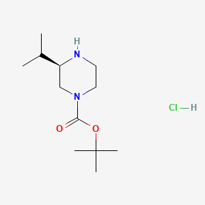 B581674 (R)-tert-Butyl 3-isopropylpiperazine-1-carboxylate hydrochloride CAS No. 1217444-26-2
